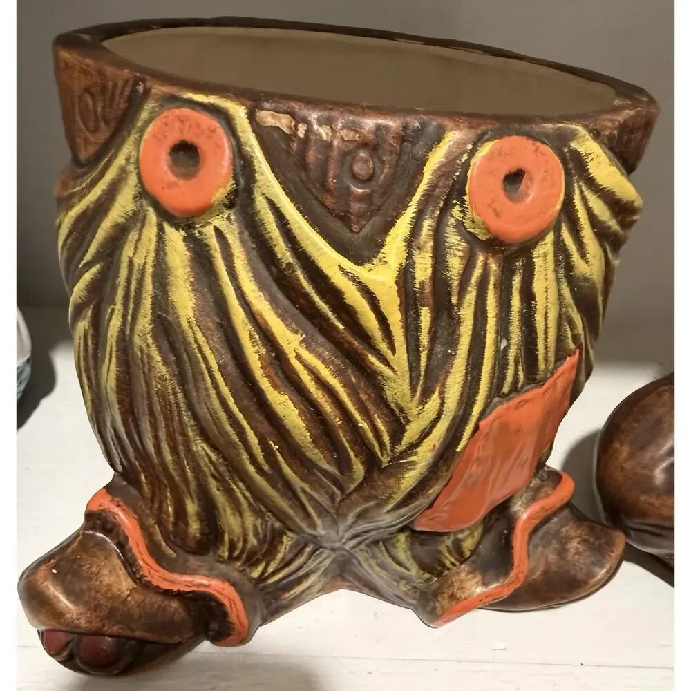 Vintage Happy Hobo #213 California Originals clown Scary ceramic cookie jar